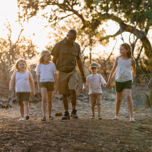 Family exploring South Africa, Kruger